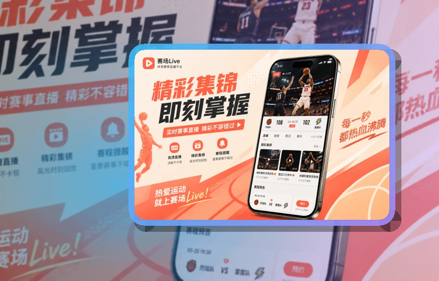 MK体育 App细节设计，赛程比分更好找，焦点跟进更突出 页面展示